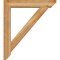Ekena Millwork Traditional Slat Rough Sawn Bracket w/ Offset Brace, Western Red Cedar, 6"W x 30"D x 34"H BKT0604X30X34TRA06RWR - alternate 3